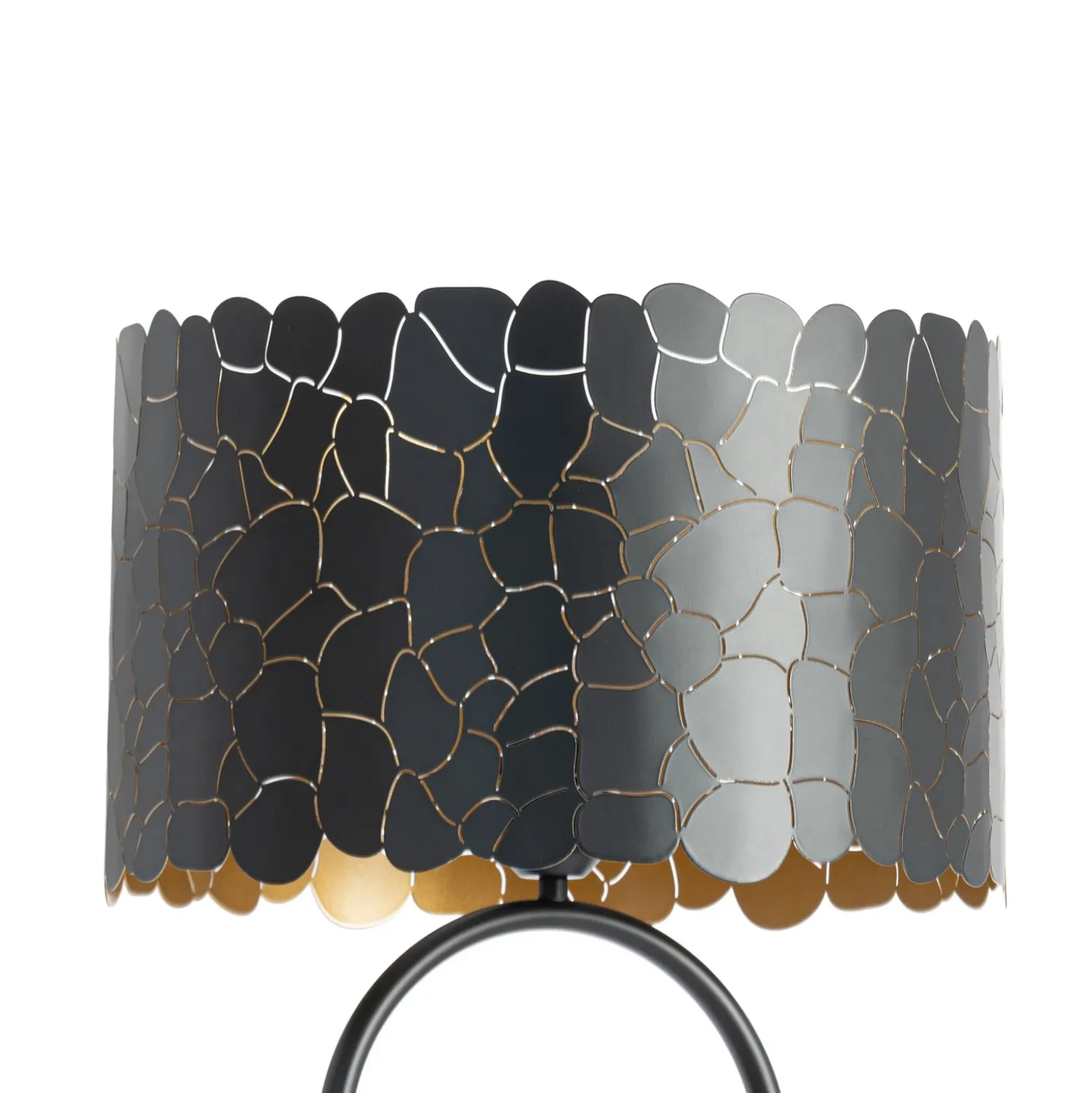 Lindby Aralena lámpara de pie, negro/oro, altura 143,5 cm