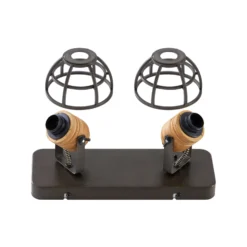 Lindby Arinthea downlight de techo, 2 luces, negro, acero, E14