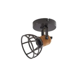 Lindby Arinthea downlight de techo, 1 luz, negro, acero, E14