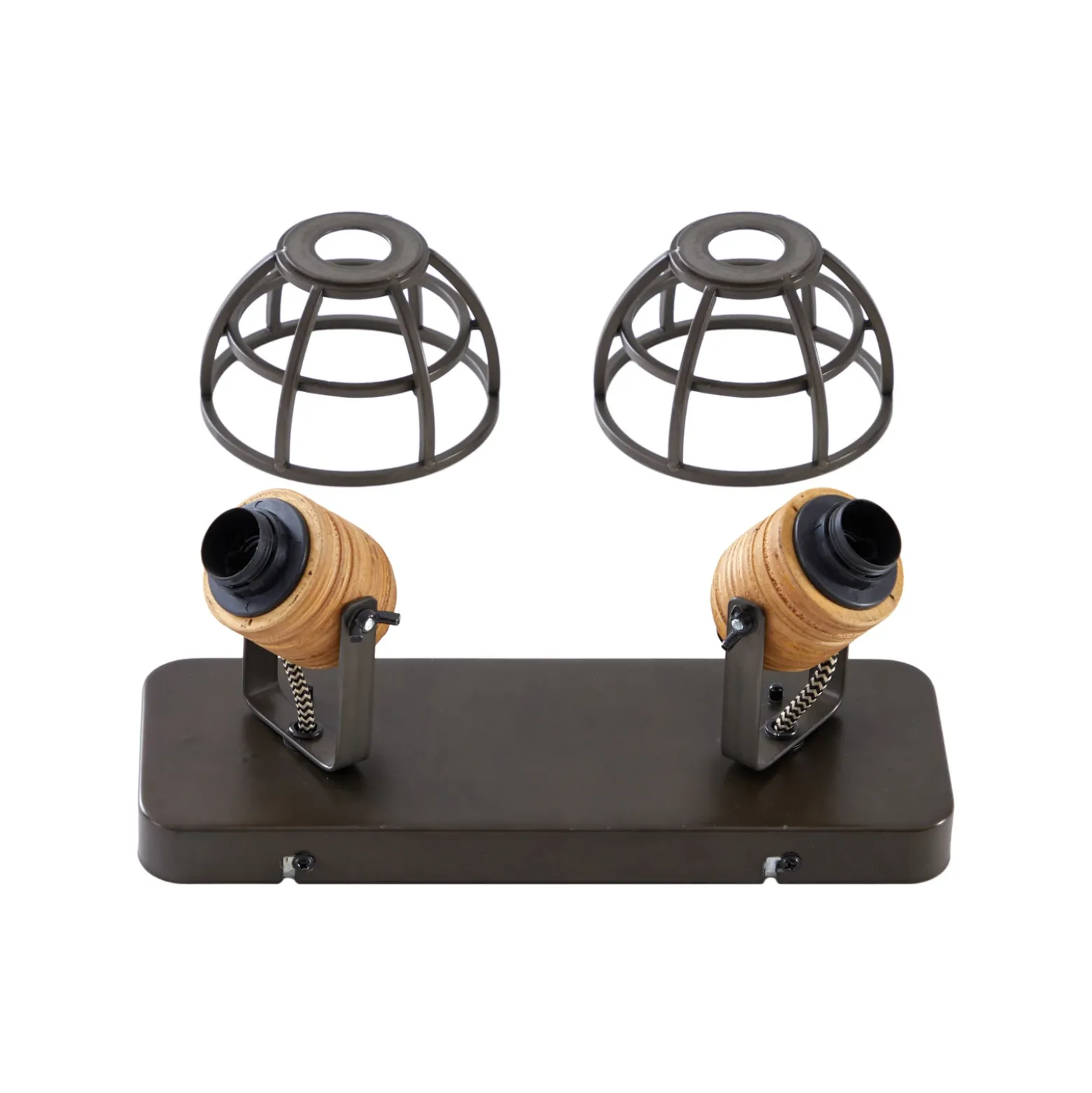Lindby Arinthea downlight de techo, 2 luces, negro, acero, E14