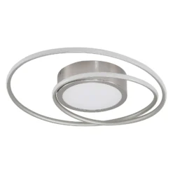 Lindby Bovia plafón LED, CCT, atenuable, níquel