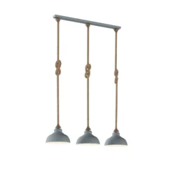 Lindby Chaby lámpara colgante, hormigón, 3 luces