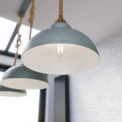Lindby Chaby lámpara colgante, hormigón, 3 luces