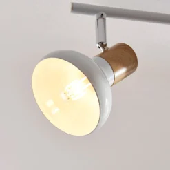 Lindby downlight de techo Fridolin, 50cm, 3 luces, blanco, metal