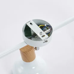 Lindby downlight de techo Fridolin, 50cm, 3 luces, blanco, metal
