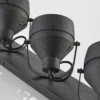 Lindby downlight de techo Henega, 52 cm, negro, 3 luces