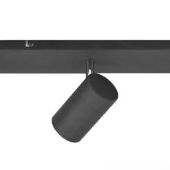 Lindby downlight de techo Joffrey, 116 cm, negro, 6 luces, GU10