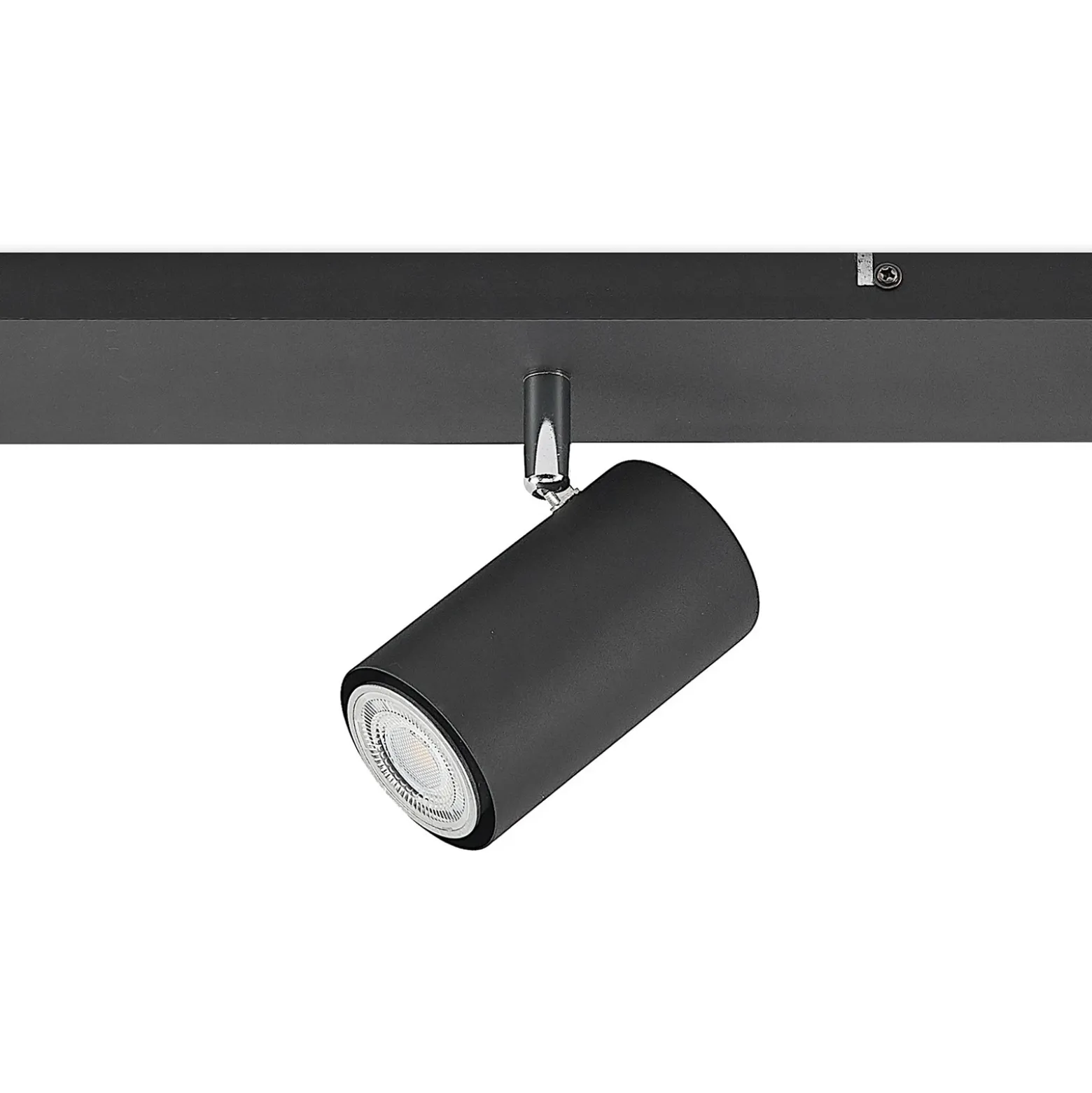 Lindby downlight de techo Joffrey, 116 cm, negro, 6 luces, GU10