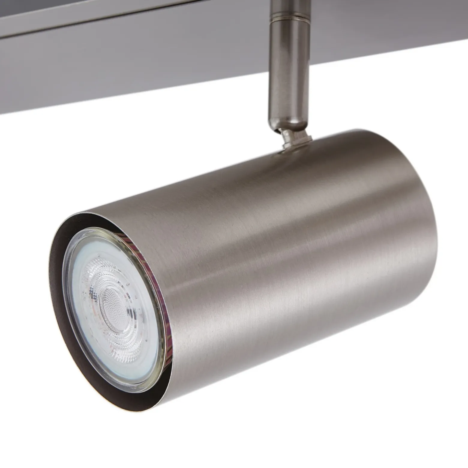 Lindby downlight de techo Joffrey, 116 cm, níquel, 6 luces, GU10