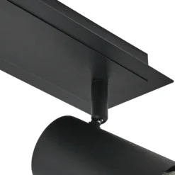 Lindby downlight de techo Joffrey, 80 cm, negro, 4 luces, GU10