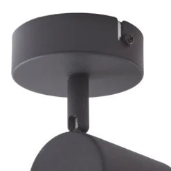 Lindby downlight de techo Jorell, negro, 13 cm, 1 luz, GU10