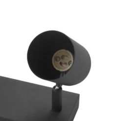 Lindby downlight de techo Jorell, 35 cm, negro, 3 luces, metal
