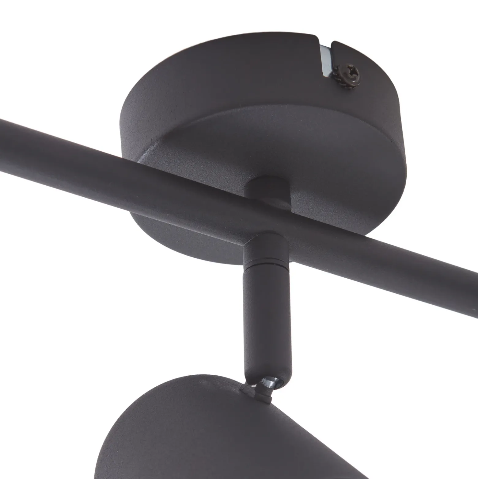 Lindby downlight de techo Jorell, negro, 51 cm, 3 luces, GU10