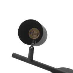 Lindby downlight de techo Jorell, negro, 31 cm, 2 luces, GU10