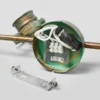 Lindby downlight de techo Leonor, 4 luces, verde, metal, 78 cm