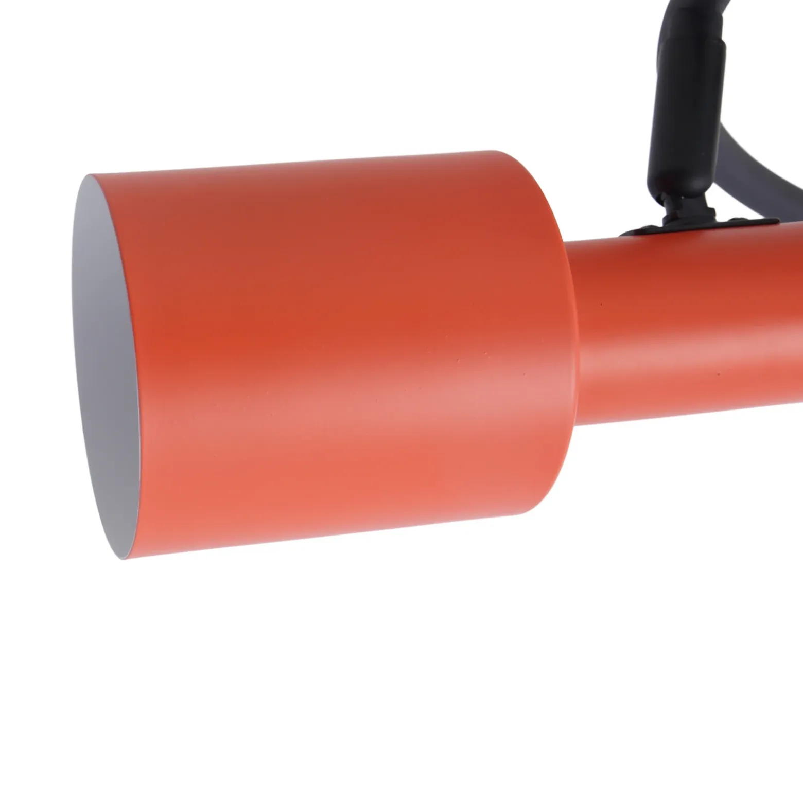 Lindby downlight de techo Ovelia, naranja/negro, 3 luces, E27