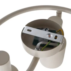 Lindby downlight de techo Ovelia, beige, 3 luces, metal, E27