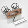 Lindby downlight de techo Rutger, 36cm, 2 luces, madera, jaula, E14