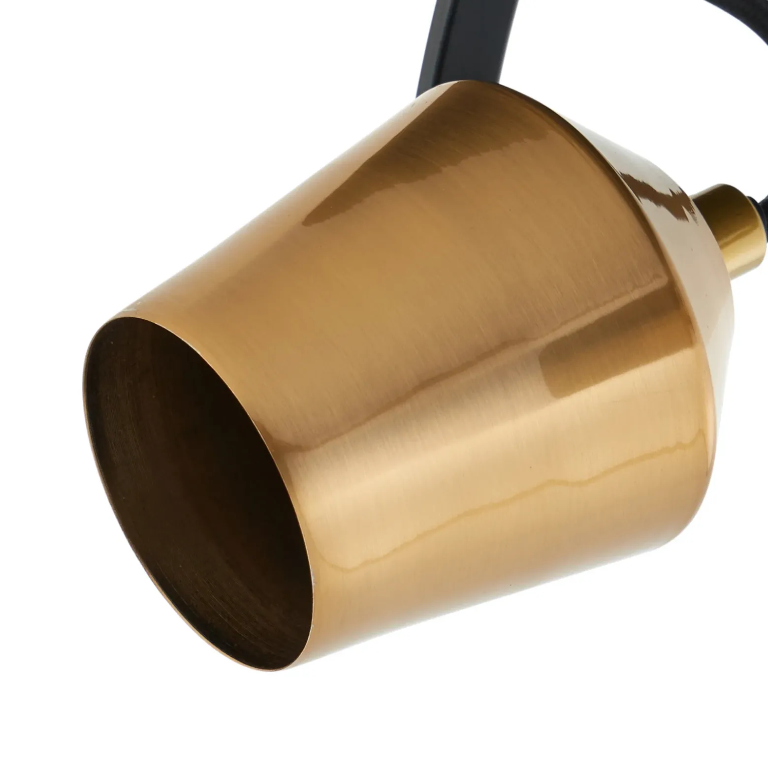 Lindby downlight de techo Sylveria, 4 luces, negro/oro, hierro