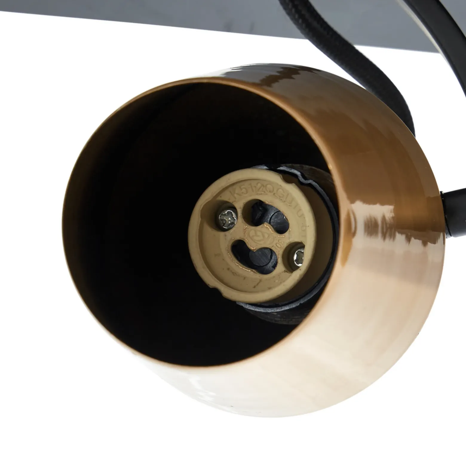 Lindby downlight de techo Sylveria, 4 luces, negro/oro, hierro