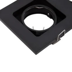 Lindby Downlight Thorid, negro, 19 x 10 cm, 2 luces, GU10