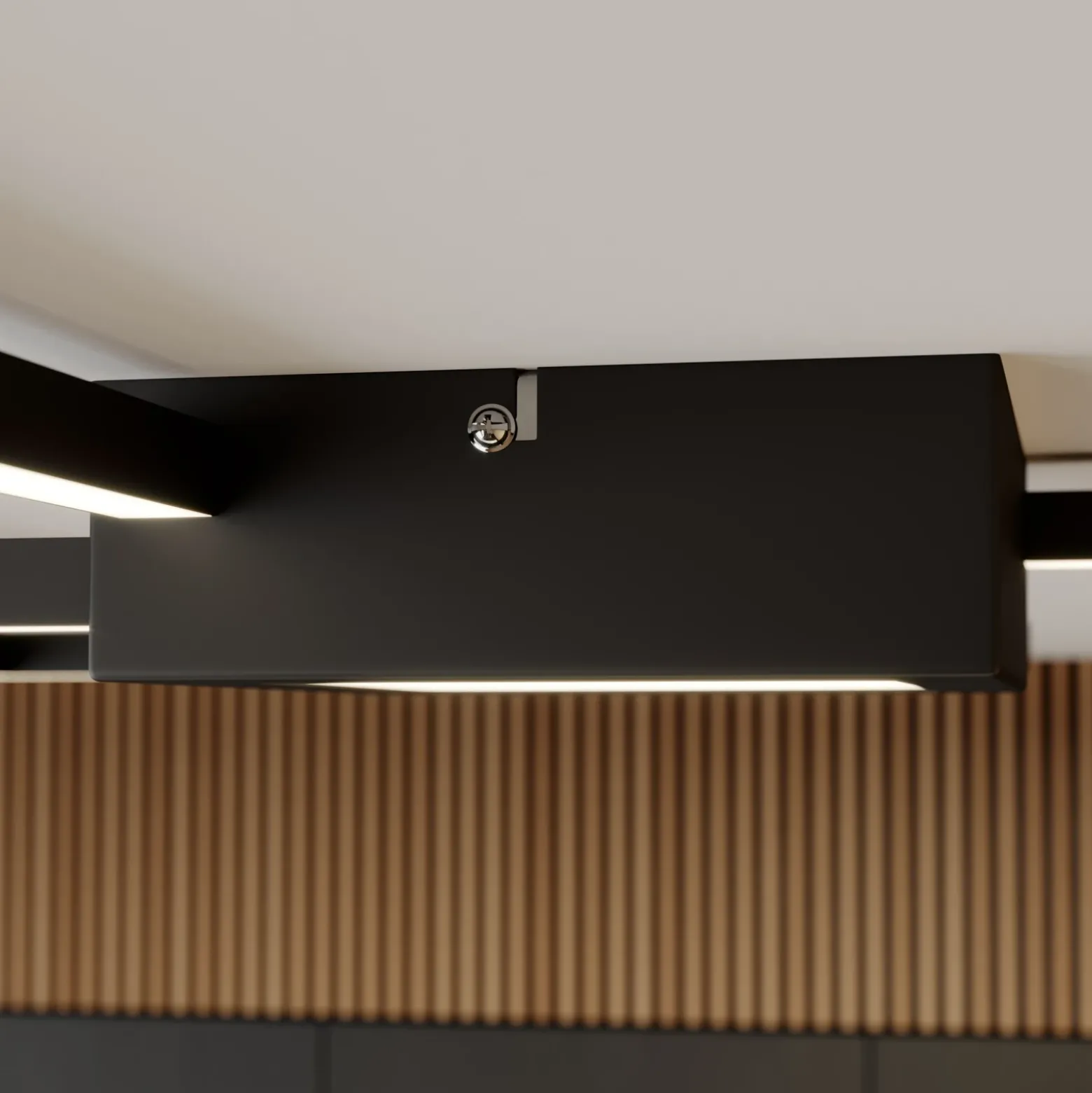 Lindby Duetto lámpara LED de techo antracita 28 W