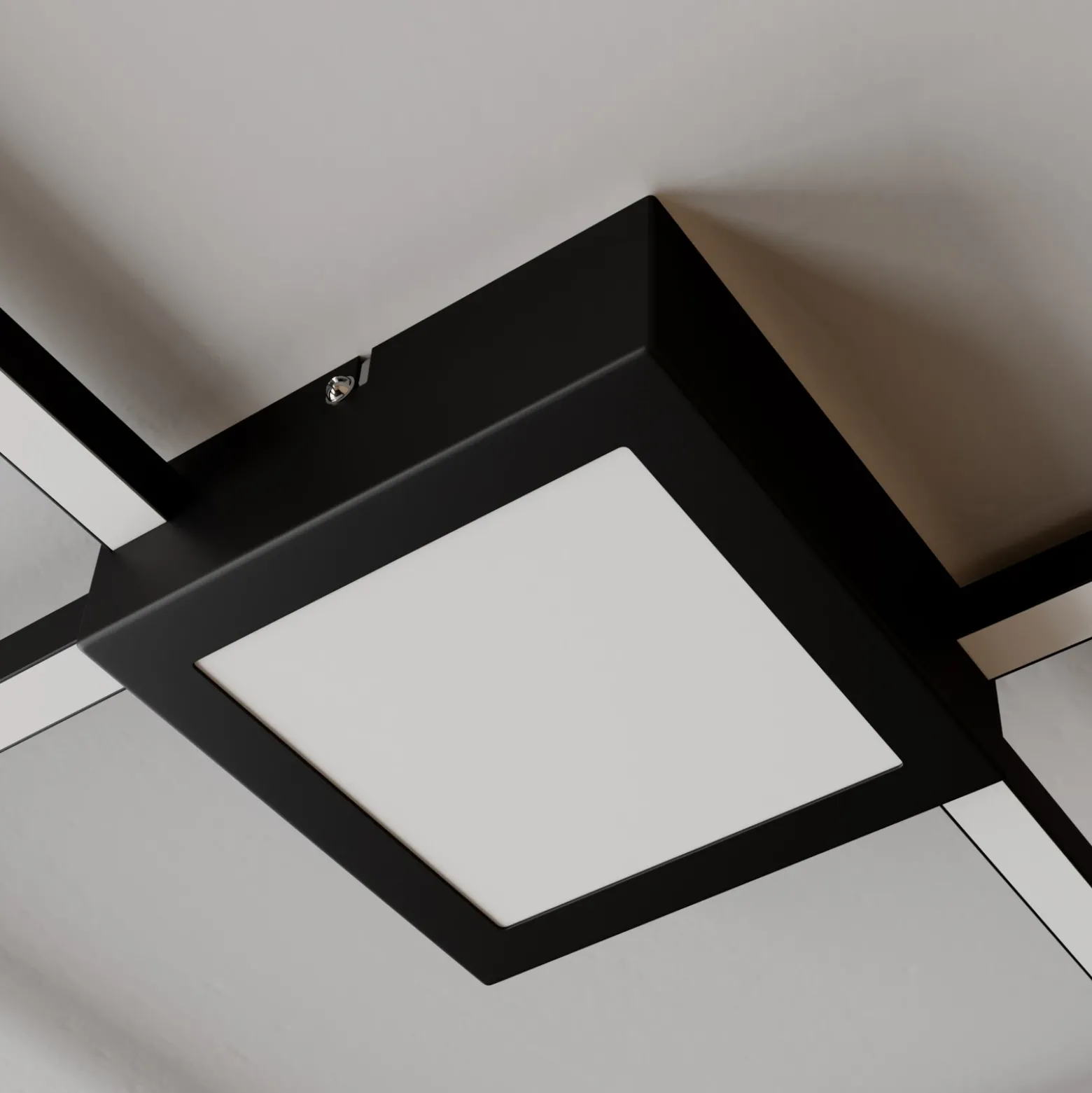 Lindby Duetto lámpara LED de techo antracita 28 W