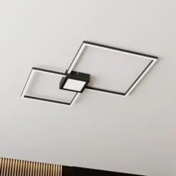 Lindby Duetto lámpara LED de techo antracita 28 W