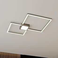 Lindby Duetto lámpara LED de techo antracita 28 W