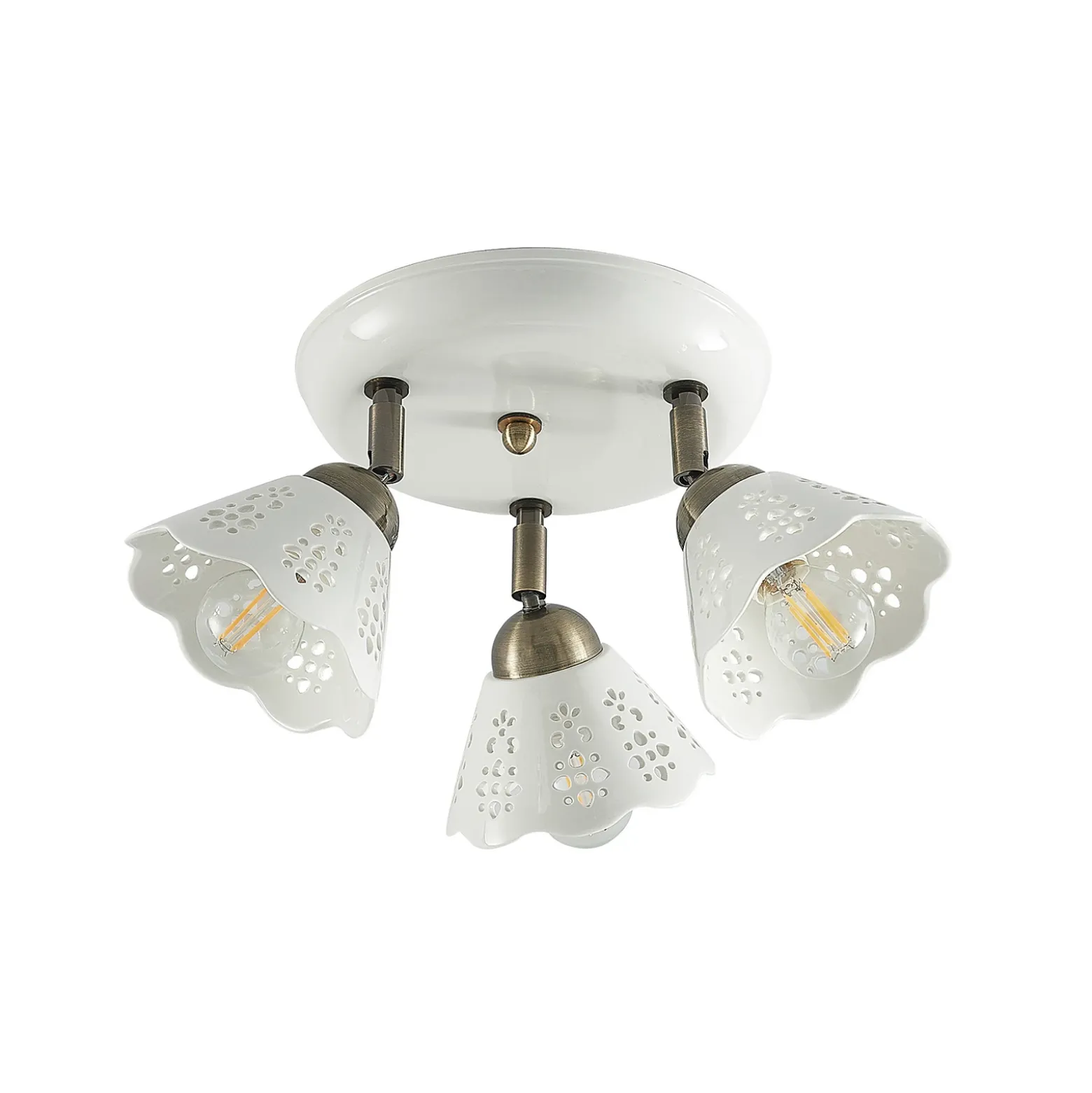Lindby Efgenia foco de techo, 3 luces