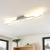 Lindby Elarit lámpara LED de techo, cromado