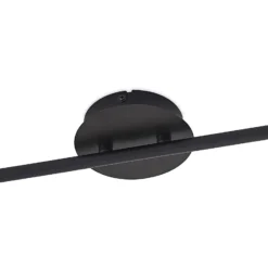 Lindby Eridia foco de techo negro 6 luces alargado