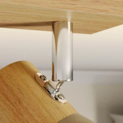 Lindby Filiz foco, 2 luces, 27 cm, madera, hormigón, E14