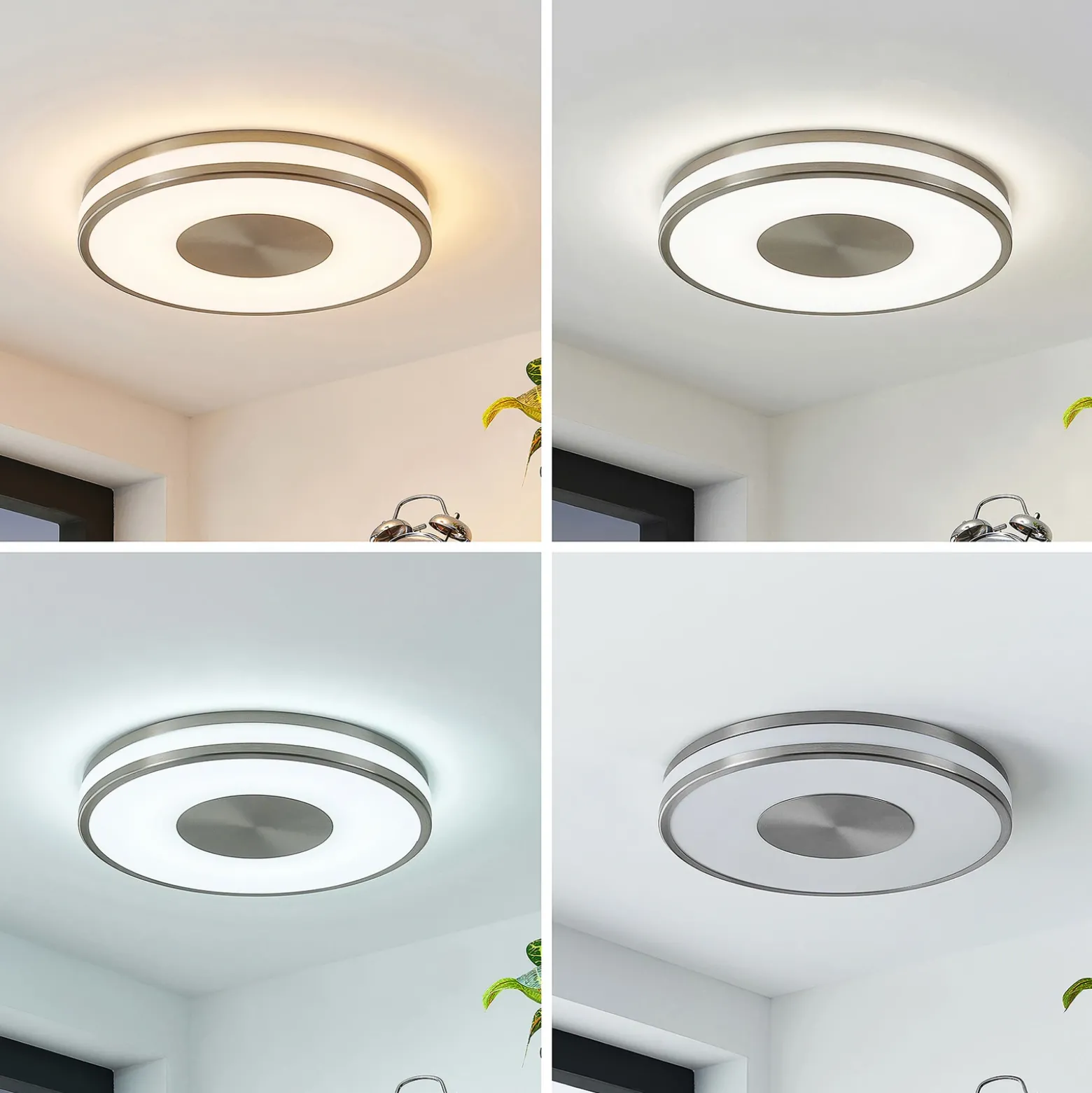 Lindby Fjella plafón LED RGB CCT cambio de color