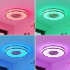 Lindby Fjella plafón LED RGB CCT cambio de color