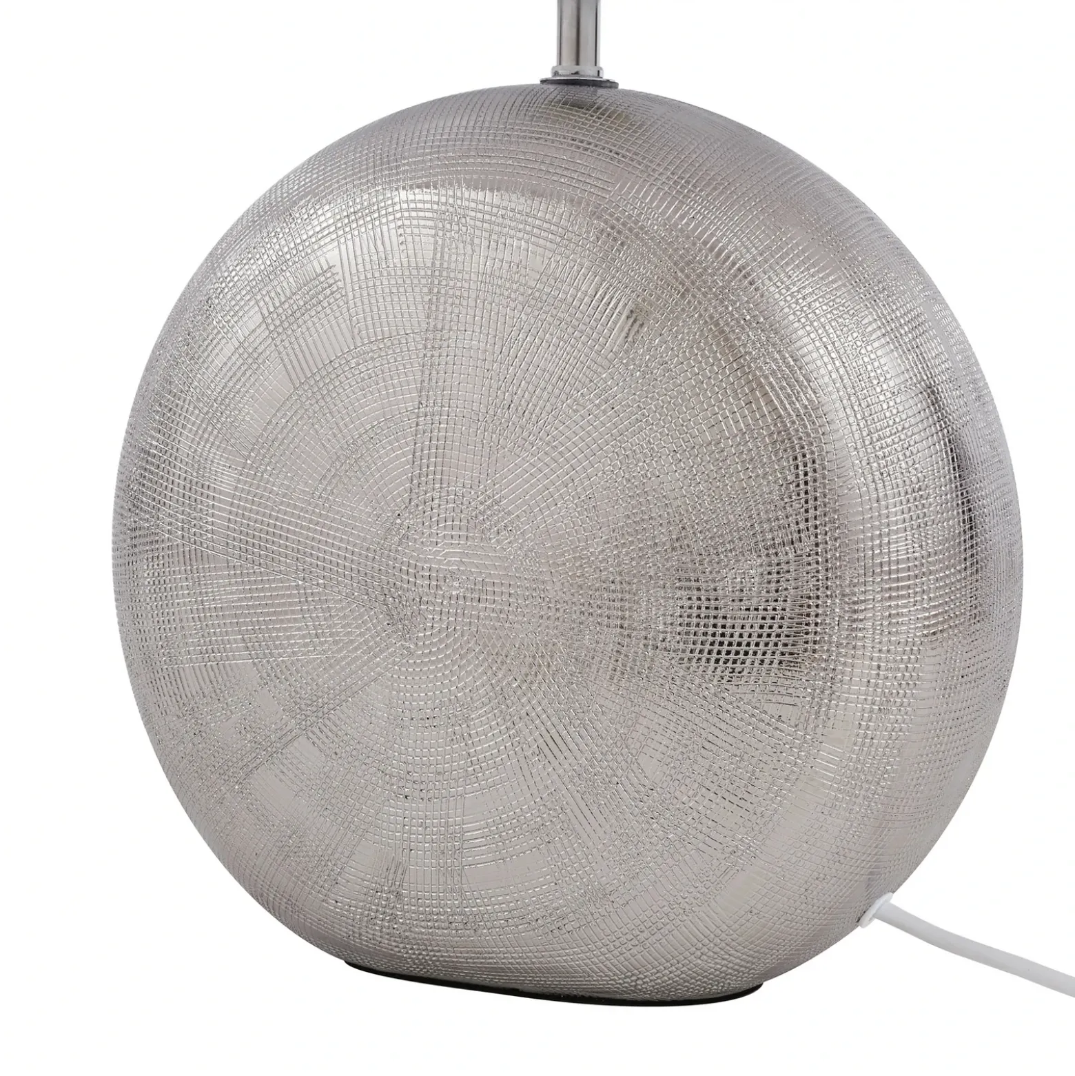 Lindby Florentino lámpara de mesa, 49 cm, cerámica, textil