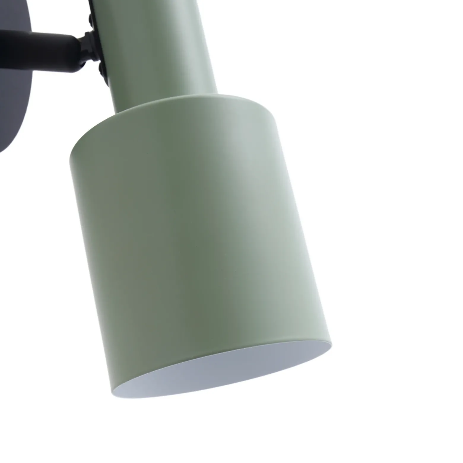 Lindby foco de pared Ovelia, verde/negro, metal, E27
