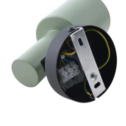 Lindby foco de pared Ovelia, verde/negro, metal, E27