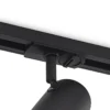 Lindby foco de riel Linaro, GU10, Ø 6 cm, negro, 1 fase