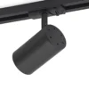 Lindby foco de riel Linaro, GU10, Ø 6 cm, negro, 1 fase