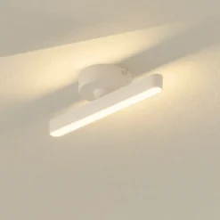 Lindby Foco LED Eldrin, blanco, 1 luz, barra de luz