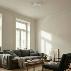 Lindby Foco LED Eldrin, blanco, 2 luces, puntos de luz