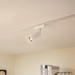 Lindby foco LED 48 V Lumaro, blanco, Ø 4 cm, aluminio, atenuable