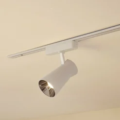 Lindby foco LED 48 V Lumaro, blanco, Ø7cm, plástico, atenuable