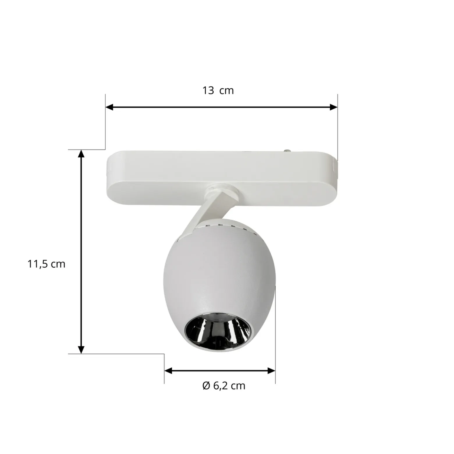 Lindby foco LED 48 V Lumaro, blanco, Ø6cm, plástico, atenuable