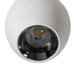 Lindby foco LED 48 V Lumaro, blanco, Ø6cm, plástico, atenuable