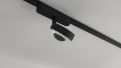 Lindby foco LED 48 V Lumaro, negro, Ø 7,3 cm, aluminio, atenuable