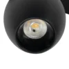 Lindby foco LED 48 V Lumaro, negro, Ø 6,2 cm, atenuable