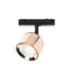 Lindby foco LED 48 V Lumaro, oro rosa, Ø 8,2 cm, aluminio, atenuable