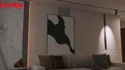 Lindby foco LED 48 V Lumaro, oro rosa, Ø 8,2 cm, aluminio, atenuable